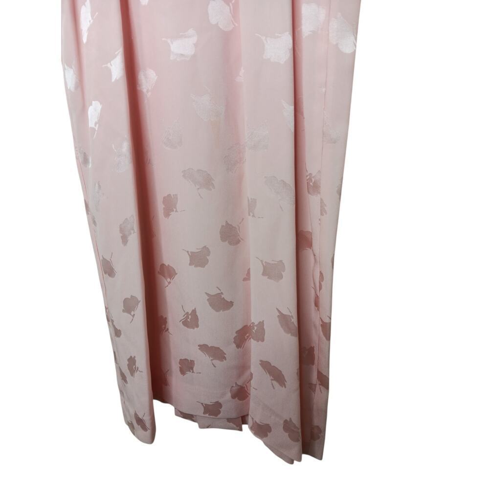 Vintage Nordstrom POV 100% Silk Pink Floral Midi Dress Sz 4 Romantic Cottagecore - Picture 11 of 16